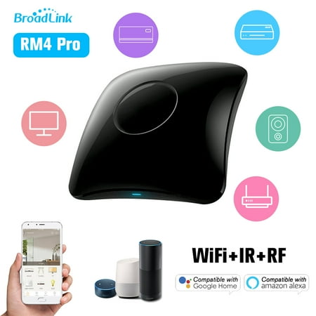 BroadLink RM4 Pro WiFi Smart Home Automation Universal Remote Controller WiFi+IR+RF Switch App Control Timer Compatible with Smart Home Automation
