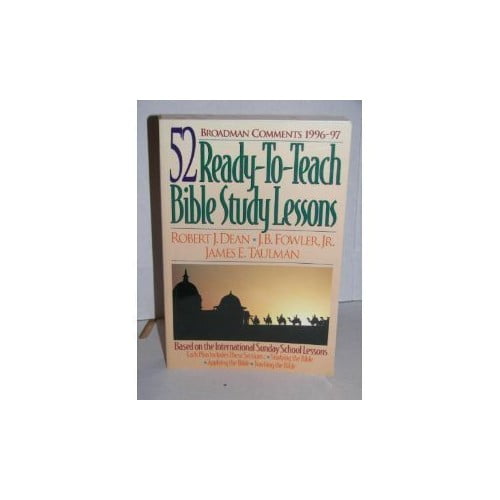 Pre-Owned Broadman Comments 1996-97: 52 Ready-To-Teach Bible Study Lessons (Paperback) 0805417419 9780805417418