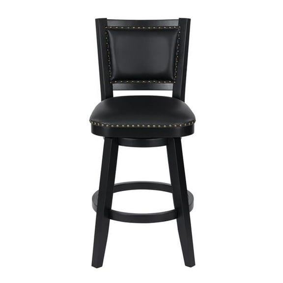 Broadmoor Bar Height Swivel Stool, Black