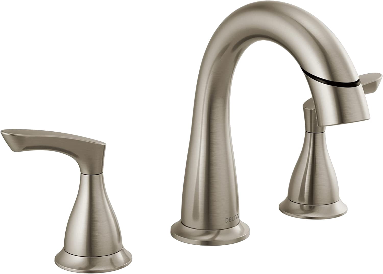 Broadmoor Brushed Nickel Bathroom Faucet with Sprayer, 8 Inch 3 Hole ...