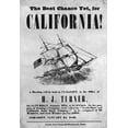 thumbnail image 1 of Broadside Sailing 1849. Nbroadside Advertising Passage From Boston Massachusetts To California 1849. Print by, 1 of 4