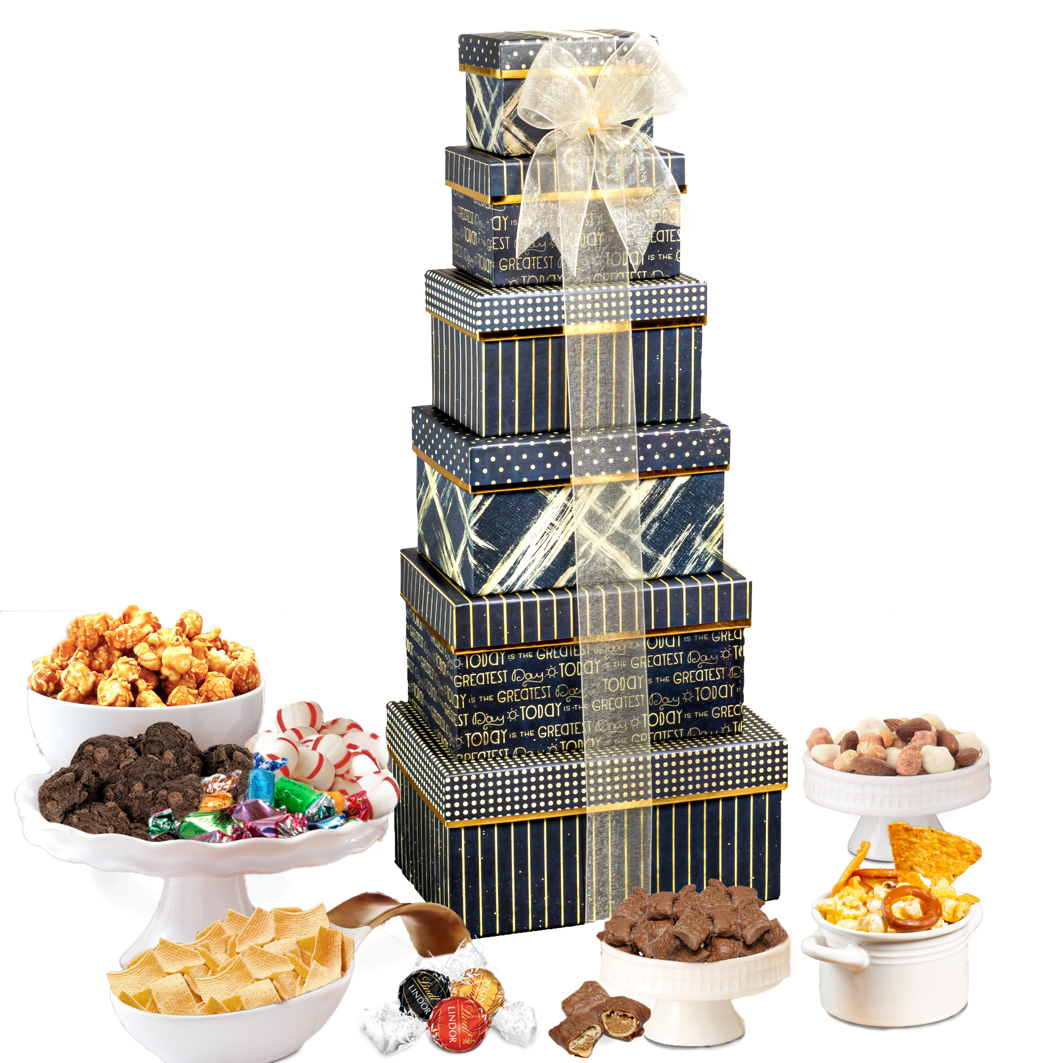 Broadway Basketeers Any Occasion Thinking of You Gift Basket Tower