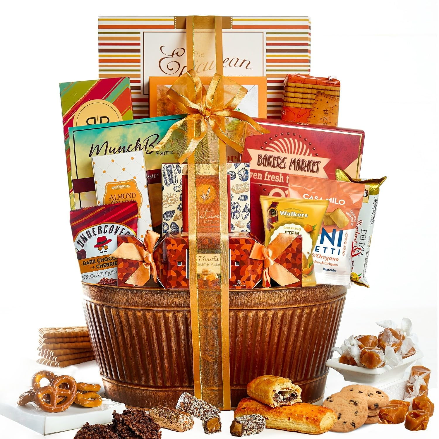 Broadway Basketeers Chocolate Gift Basket Snack Gifts for Women, Men, Families, College, Appreciation, Thank You, Birthday, Corporate, Get Well Soon, Sympathy Care Package