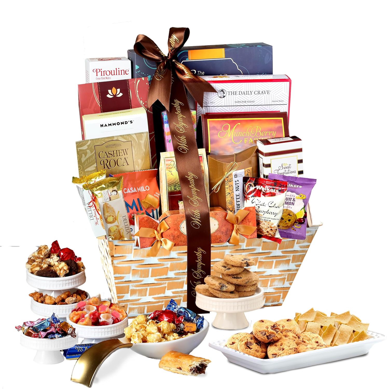 Broadway Basketeers Condolences Gourmet Gift Basket, Kosher Sympathy