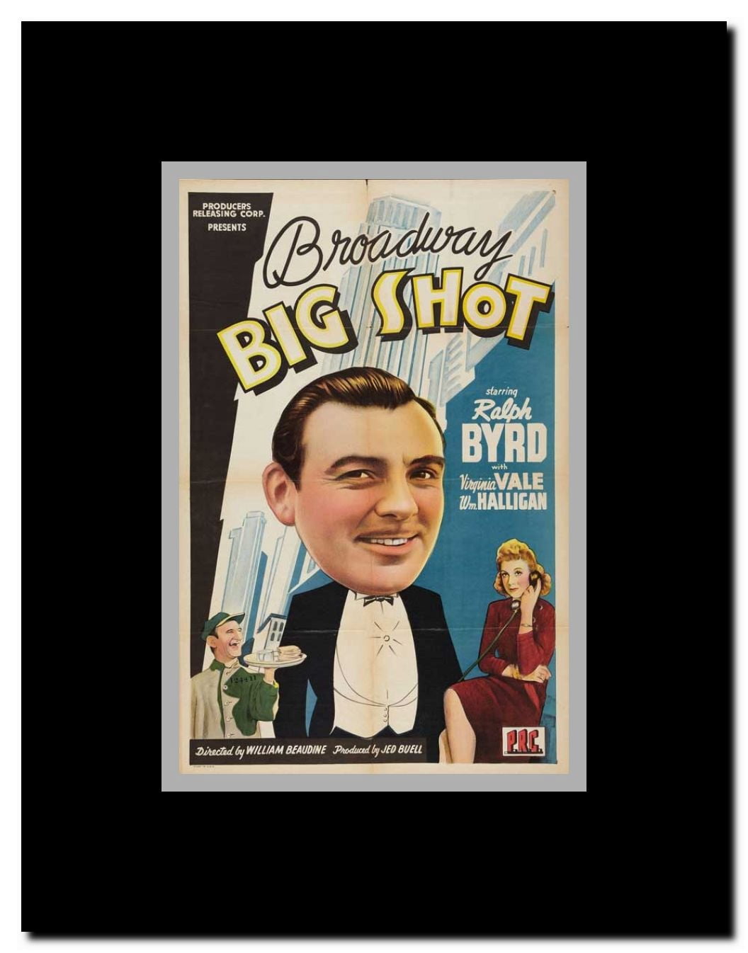 Broadway Big Shot Framed Movie Poster
