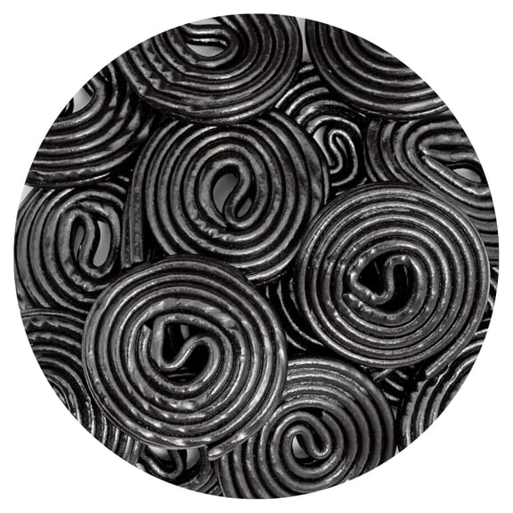 Broadway Black Licorice Wheels  retro Candy bulk  1 lb - by nuts n more