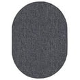 thumbnail image 1 of Broadway Collection Pet Friendly Indoor Outdoor Area Rug Grey - 3' x 5' Oval, 1 of 5