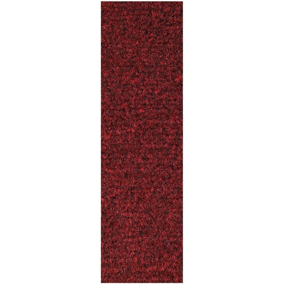Broadway Collection Rubber Marine Backing Pet Friendly Runner Red - 2' x 42' Rug