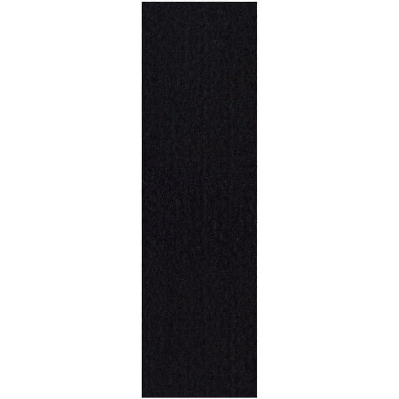 Broadway Collection Rubber Marine Pet Friendly Runner Black - 2' x 36' Rug