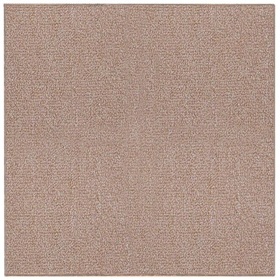 Broadway Collection Solid Color Indoor Outdoor Area Rug Beige - 3' Square