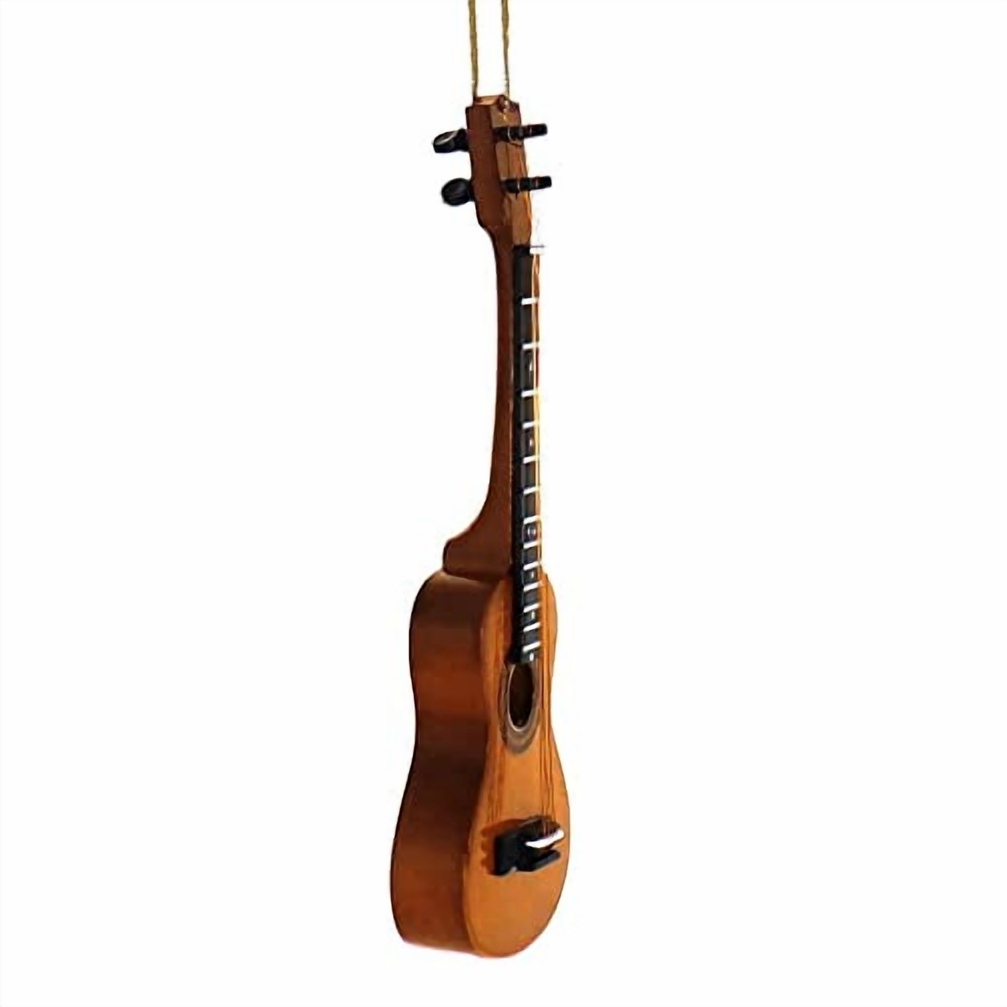 Broadway Gift Ukulele Music Instrument Replica Christmas Ornament,Brown,Size 5 inch