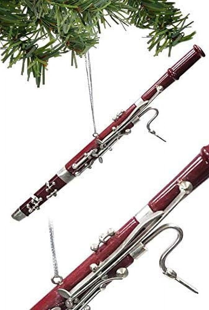 Broadway Gifts 6.9" Burgundy Bakelite Bassoon Ornament Decoration