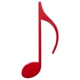 thumbnail image 1 of Broadway Gifts 8th Eighth Music Note Glossy Red 9 Inch Wood Hanging Wall Decoration, 1 of 4