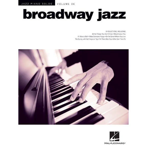 Broadway Jazz: Jazz Piano Solos Series Volume 36, (Paperback)