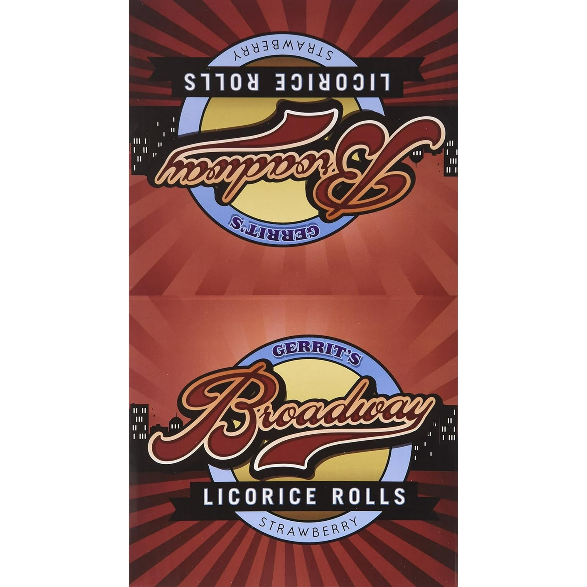 Broadway Licorice Rolls Strawberry 24 Count - Walmart.com