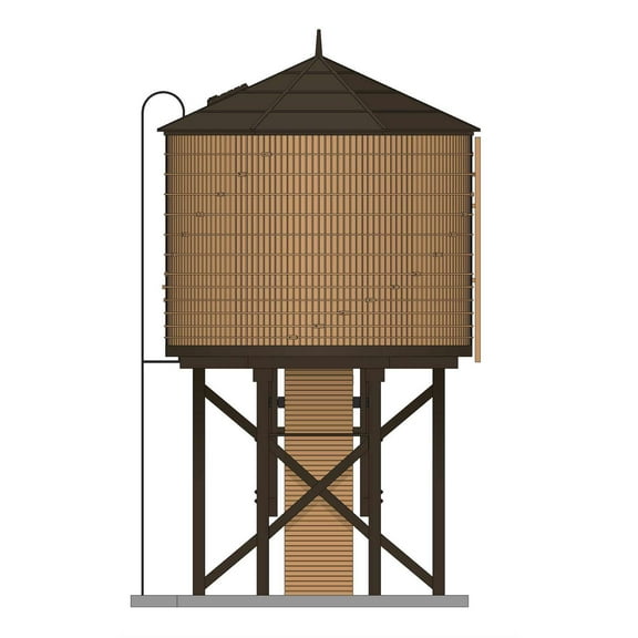 Broadway Limited Imports HO Op. Water Tower w/ Sound Weathered Brown Unlt BLI7910 HO Buildings