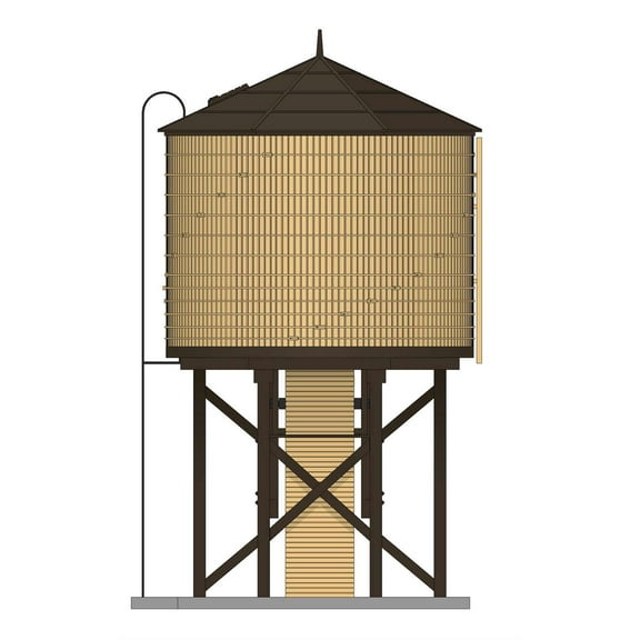 Broadway Limited Imports HO Op Water Tower w/ Sound Weathered Yellow Unlet BLI7912 HO Buildings