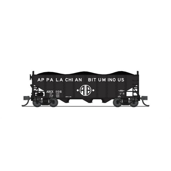 Broadway Limited Imports N 3-Bay Hopper Appalachian Bituinous 2-pack A BLI7158 N Rolling Stock
