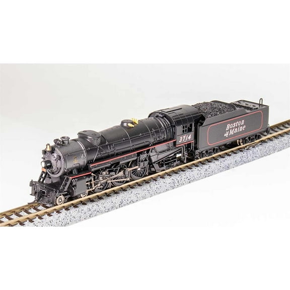 Broadway Limited Imports N 4-6-2 Hvy Pacific Speed Letter Prgn4 B&M 3714 BLI6923 N Locomotives