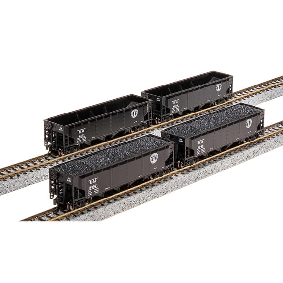 Broadway Limited Imports N ARA 70 Tn Quad Hopper B&M Minute Man 4 Pk A BLI7424 N Rolling Stock