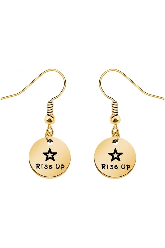 Broadway Musical Inspired Premium Gift Inspirational Gift Rise Up Earring Theater Jewelry Gift for Her[a147]
