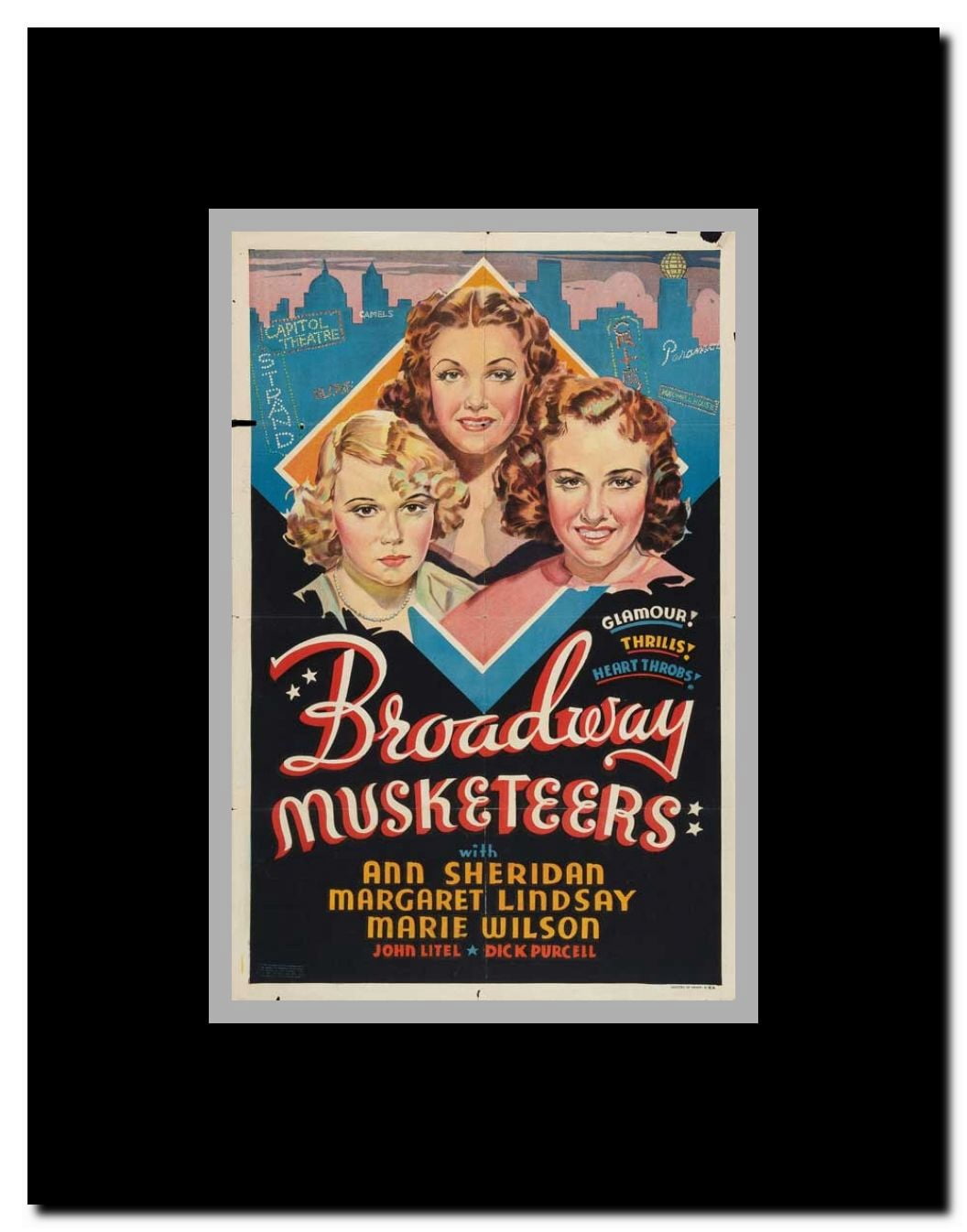 Broadway Musketeers Framed Movie Poster