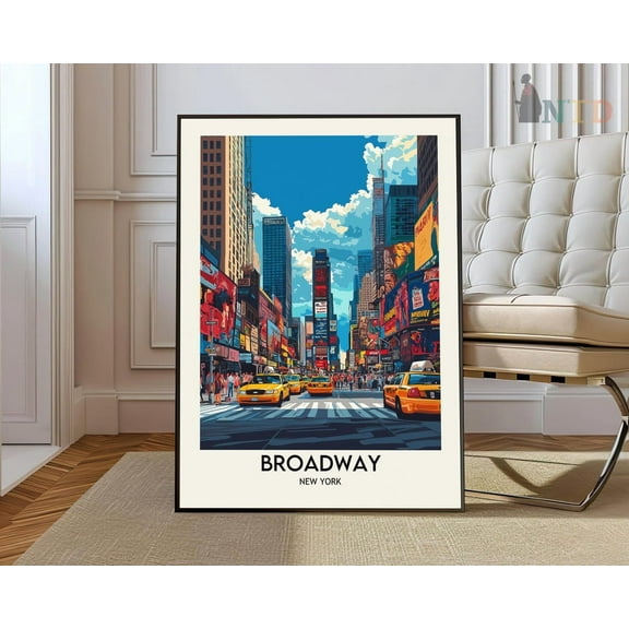 Broadway New York Poster Unframed Paper Print