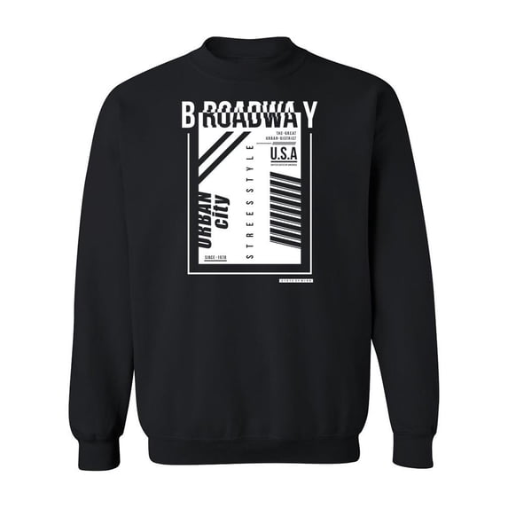 Broadway New York Sweatshirt Men -Image by Shutterstock, Male Small