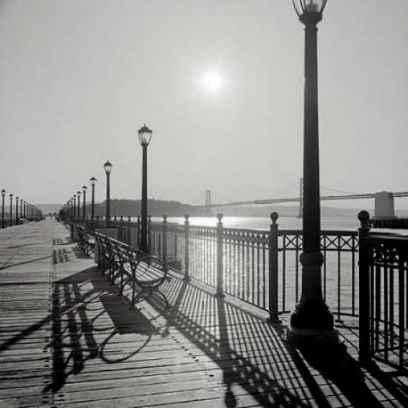 Broadway Pier - 20 Poster Print by Alan Blaustein (24 x 24)