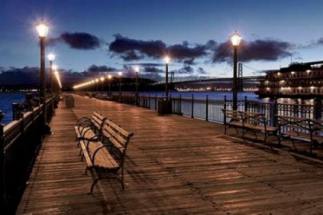Broadway Pier - 22 Canvas Art - Alan Blaustein (24 x 36)