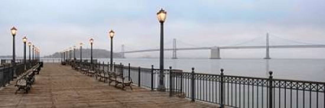 Broadway Pier Pano - 112 Canvas Art - Alan Blaustein (8 x 24)