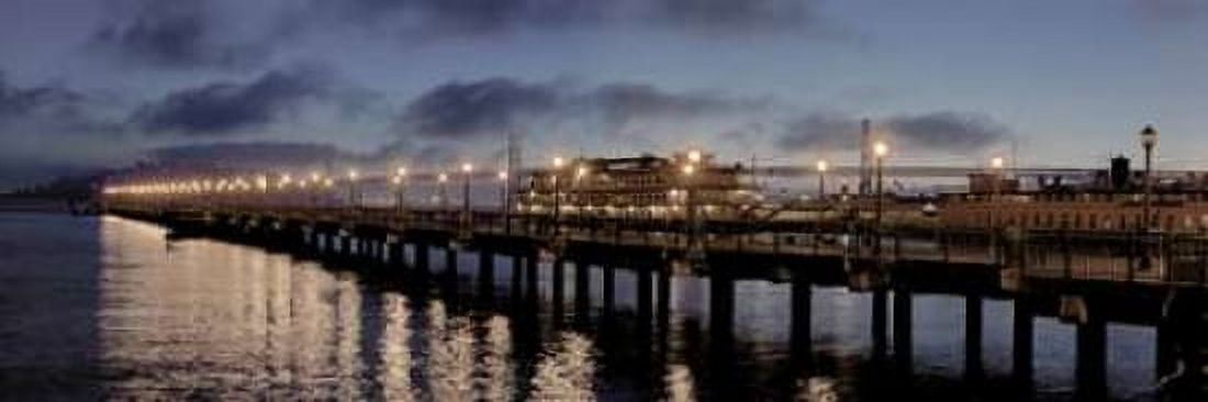Broadway Pier Pano - 118 Canvas Art - Alan Blaustein (12 x 36)