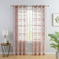 thumbnail image 1 of Broadway Stripe Sheer Grommet Curtain Panels, 1 of 37