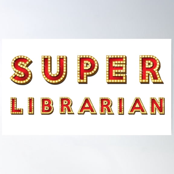 Broadway Super Librarian Poster Wall Art, Modern Wall Decor For Living Room Bedroom, 12x18 UNFRAMED