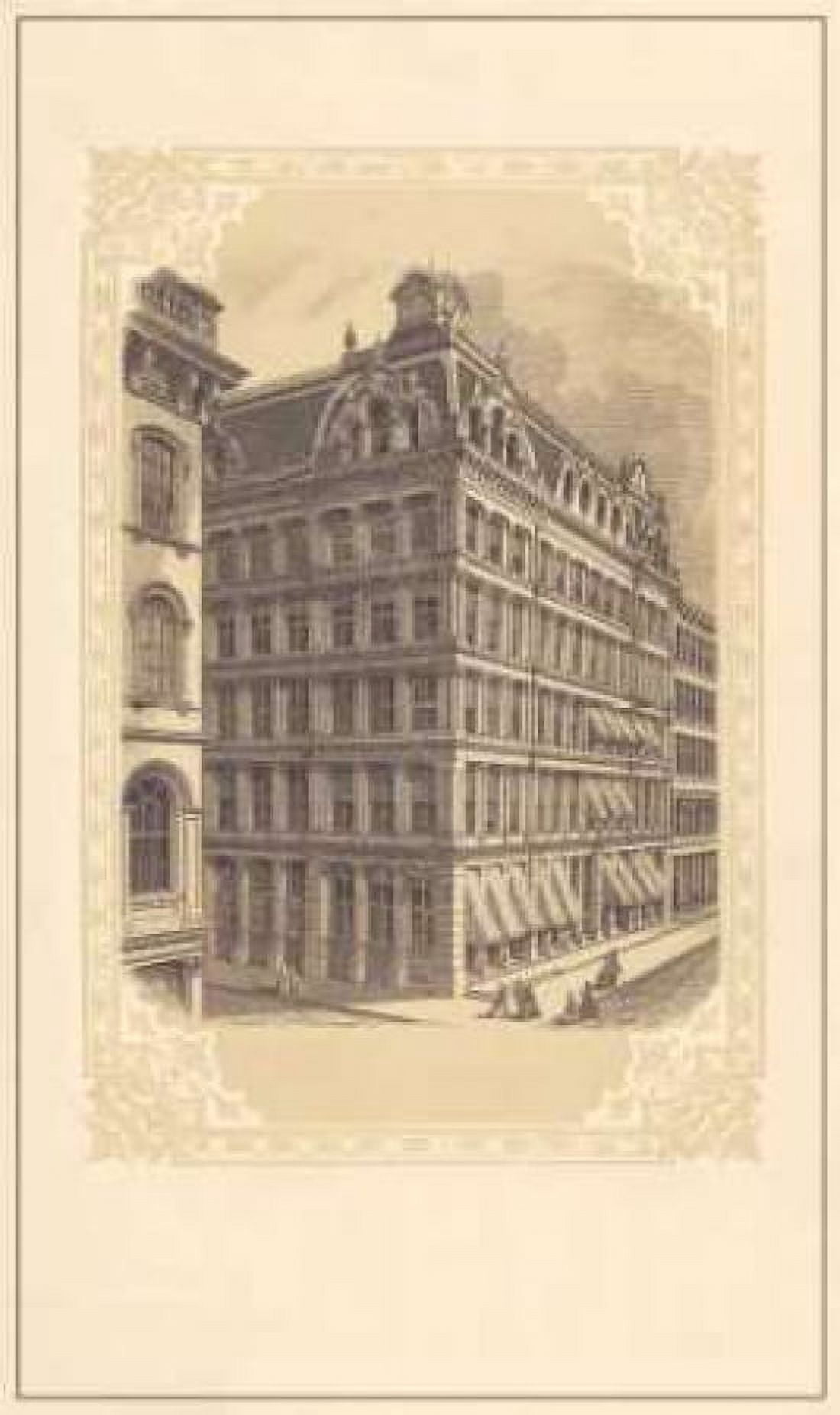 Broadway and Cedar Canvas Art - Old New York (12 x 18)