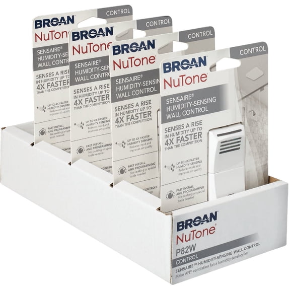 Broan-NuTone P82W Sensaire Bathroom Exhaust Fan Control Wall Switch, White