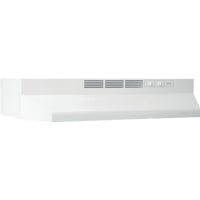 Broan 24-Inch Ductless Under-Cabinet Range Hood, White