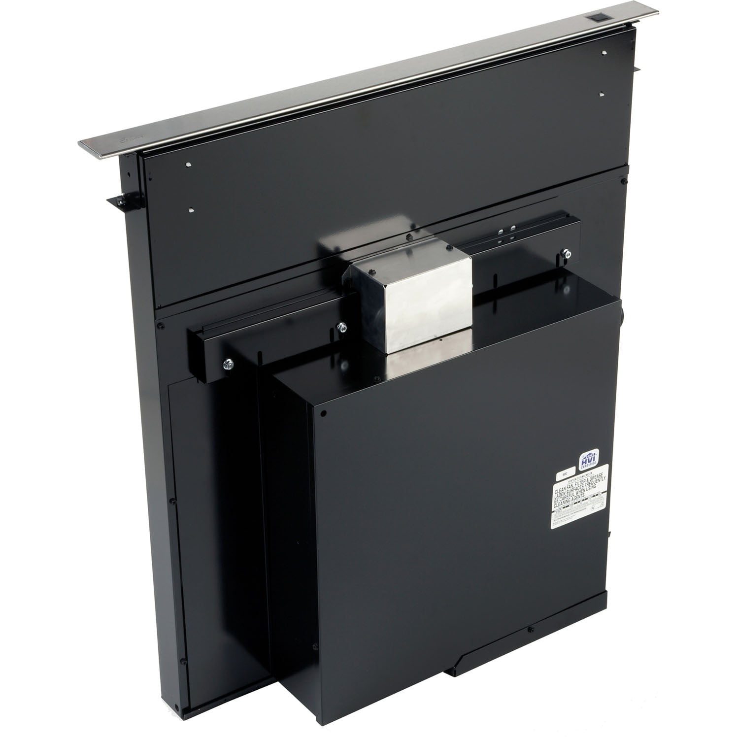 36" Downdraft w/ Top Cover, 500 CFM 36" wide cooktops.