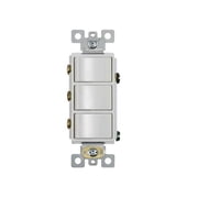 Broan-NuTone 3-Function 15A 120V White Rocker Switch for Bathroom Exhaust Fan