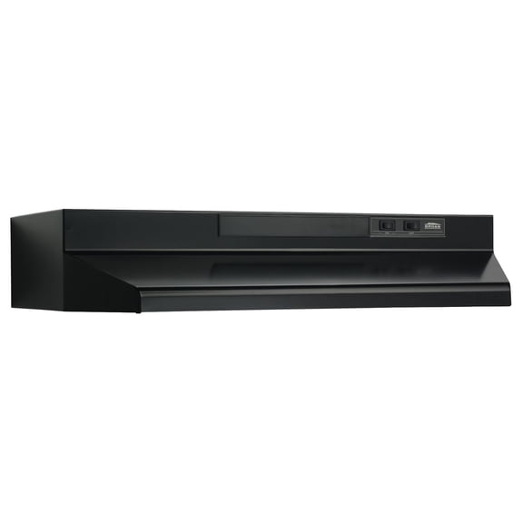 Broan 30-Inch Convertible Under-Cabinet Range Hood, 160 CFM, Black