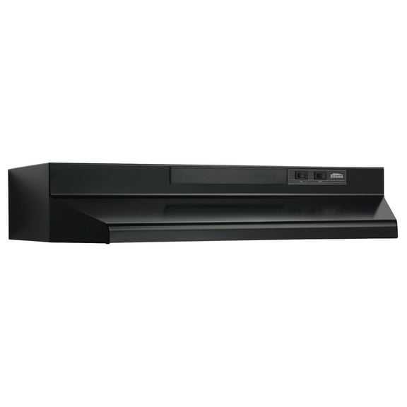 Broan 30-Inch Convertible Under-Cabinet Range Hood, 160 CFM, Black