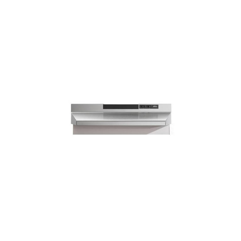 Broan 30-Inch 4-Way Convertible Under-Cabinet Range Hood, Stainless Steel