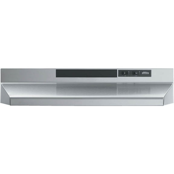 Broan 30" Under Cabinet Convertible Range Hood, Stainless, F403004