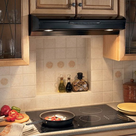 Allure II (QS2) Series 30 In. 4-Way Convertible Under Cabinet Range Hood - Black