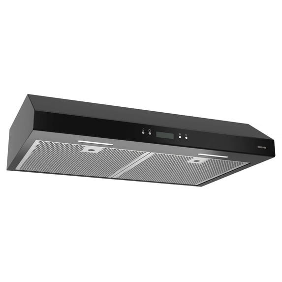 Broan-NuTone BCDJ136BL BCDJ Glacier Range Hood with Light, 36-inch, Black