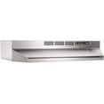 thumbnail image 1 of Broan 413004 Stainless Steel Ductless Range Hood Insert with Light, Exhaust Fan, Under Cabinet, 30-Inches, 1 of 7