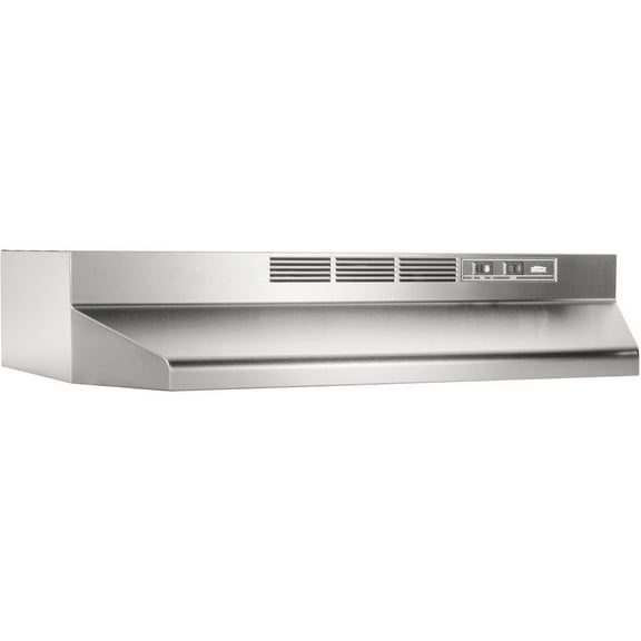 Broan 30 Inch Stainless Steel ADA Capable Non Ducted Under Cabinet Range Hood