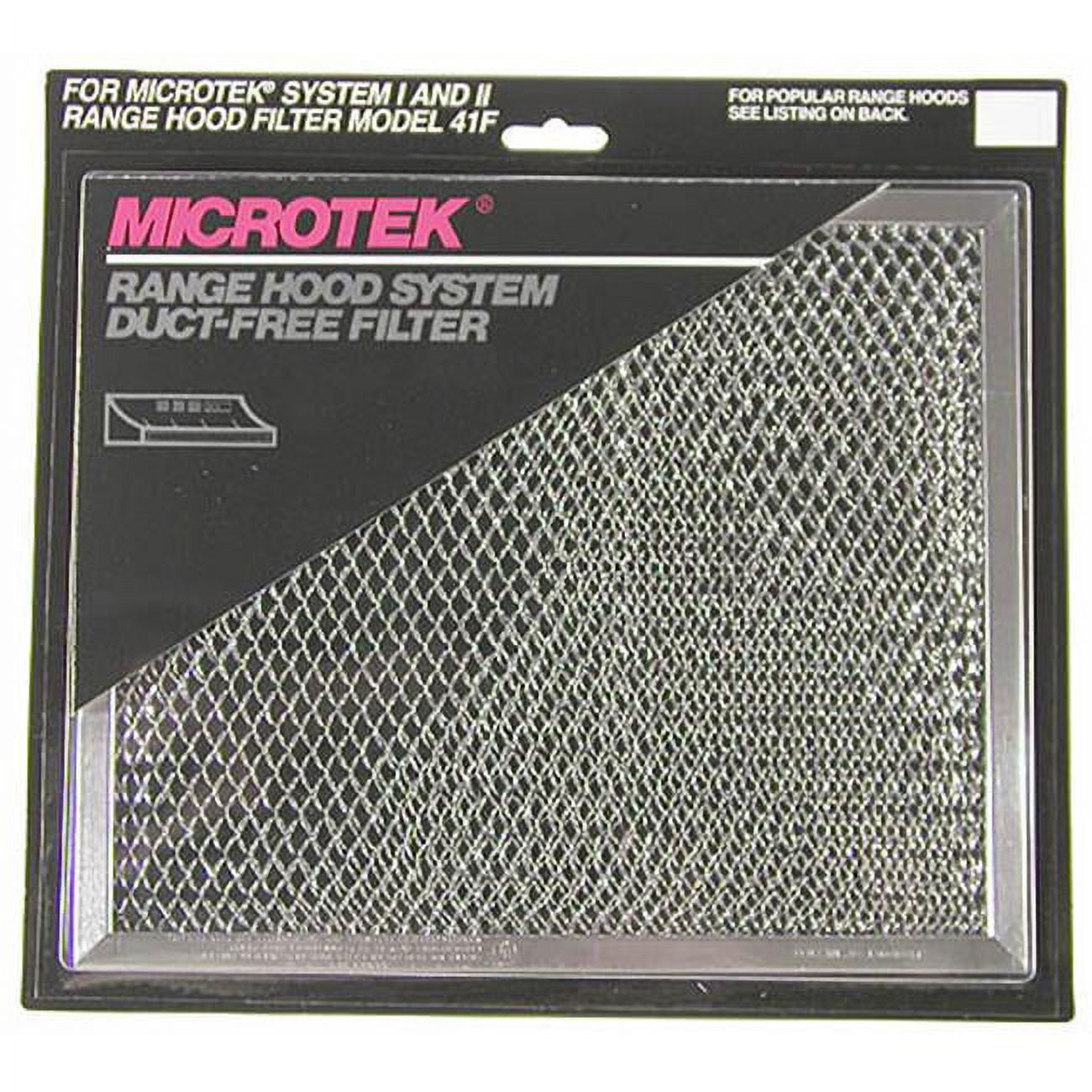 BroanNutone 41F Range Hood Filter, Aluminum, Silver