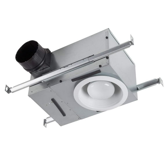Broan 50-80 Selectable CFM Recessed Bathroom Exhaust Fan w/ Light