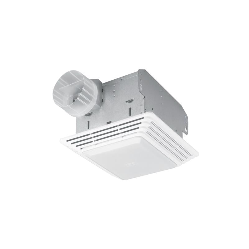 Broan-NuTone White Steel Bathroom Ventilation Fan with Light